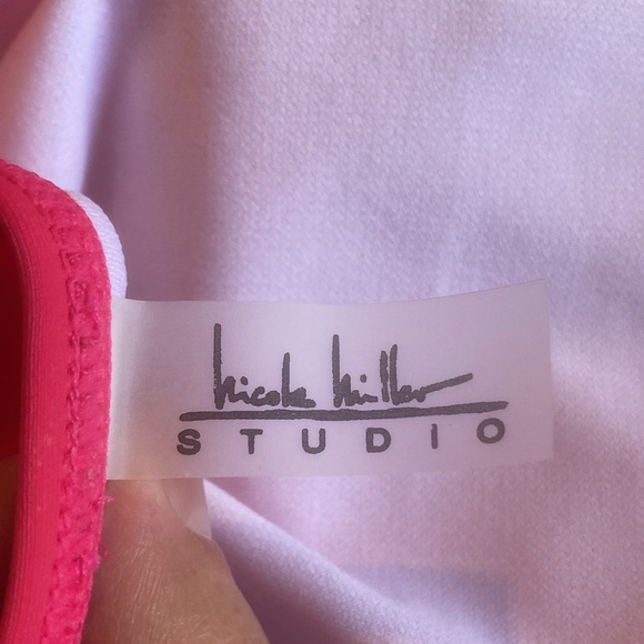 NWT Nicole Miller Studio two piece tankini set in azalea pink - Picture 10 of 16